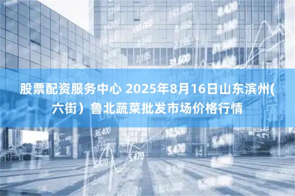 股票配资服务中心 2025年8月16日山东滨州(六街）鲁北蔬菜批发市场价格行情