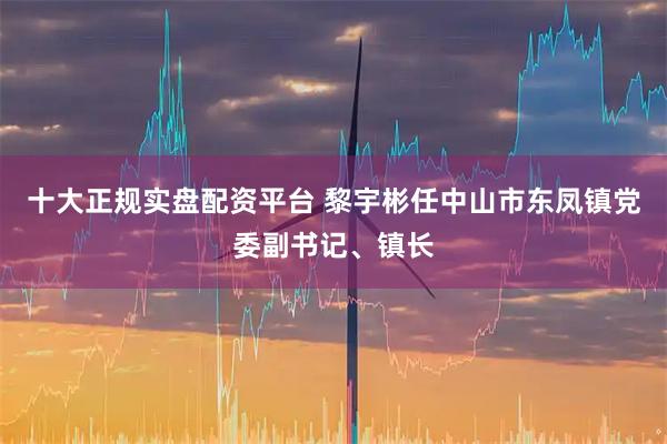 十大正规实盘配资平台 黎宇彬任中山市东凤镇党委副书记、镇长